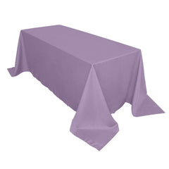Polyester 90"x132" Rectangle Tablecloth Violet Amethyst - Seamless Wrinkle-Resistant Table Cover