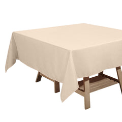 Polyester Square 70"x70" Tablecloth Nude - Wrinkle-Resistant & Durable Table Cover