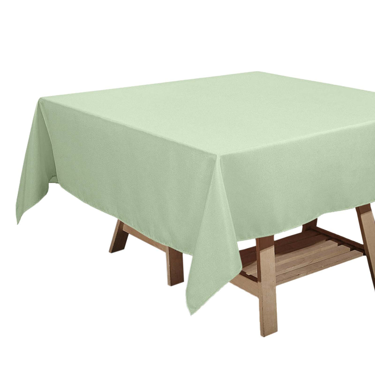 Polyester Square 70"x70" Tablecloth Sage Green - Wrinkle-Resistant & Durable Table Cover