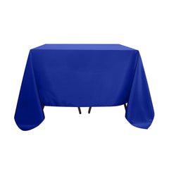 Polyester Square 90"x90" Tablecloth Royal Blue - Wrinkle-Resistant & Durable Table Cover